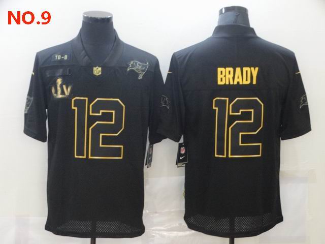 Men's Tampa Bay Buccaneers #12 Tom Brady Jesey NO.9;